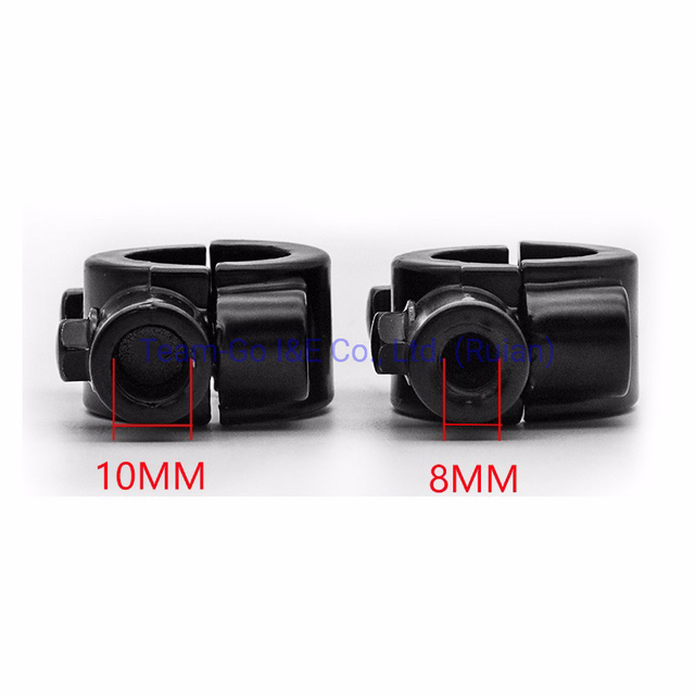 Black Universal Aluminum Motorcycle Rearview Handlebar Mirror Mount Holder