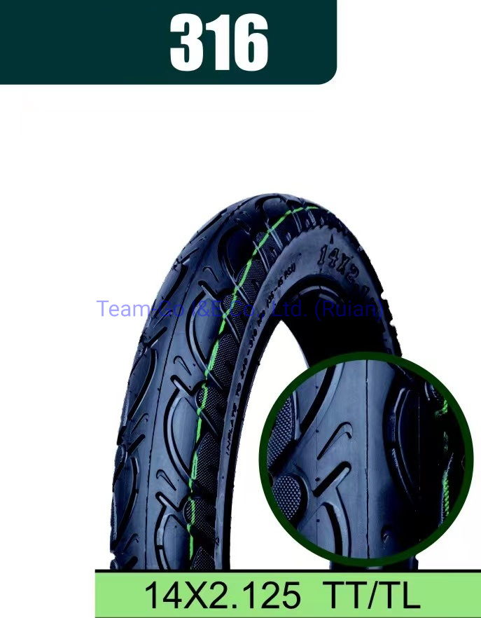 Electric Motorcycle Tyre with Size of 14X2.125/16X2.125/18X2.25/18X2.5/22X2.125