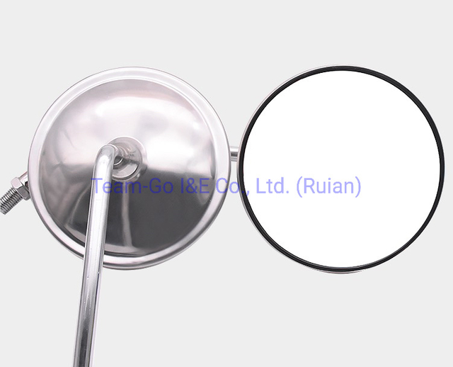 Motorcycle Retro Round Metal Rear View Mirrors Back Side Convex for Honda CB650 CB125