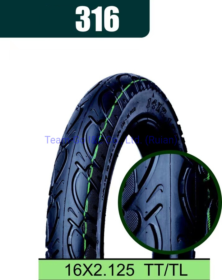 Electric Motorcycle Tyre with Size of 14X2.125/16X2.125/18X2.25/18X2.5/22X2.125