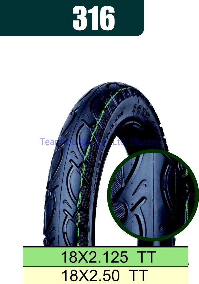 Electric Motorcycle Tyre with Size of 14X2.125/16X2.125/18X2.25/18X2.5/22X2.125