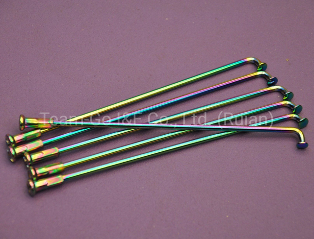 Colorful Motorcycle Spokes with Nipples with High Quality and Strength
