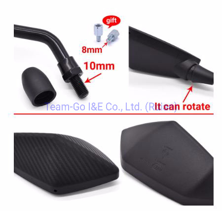 Motorcycle Rear View Mirrors for Tvs160/1802 Bajaj Puisar200 Tys RTR 10mm 8mm Back Side Convex Mirror