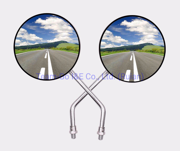 Motorcycle Retro Round Metal Rear View Mirrors Back Side Convex for Honda CB650 CB125