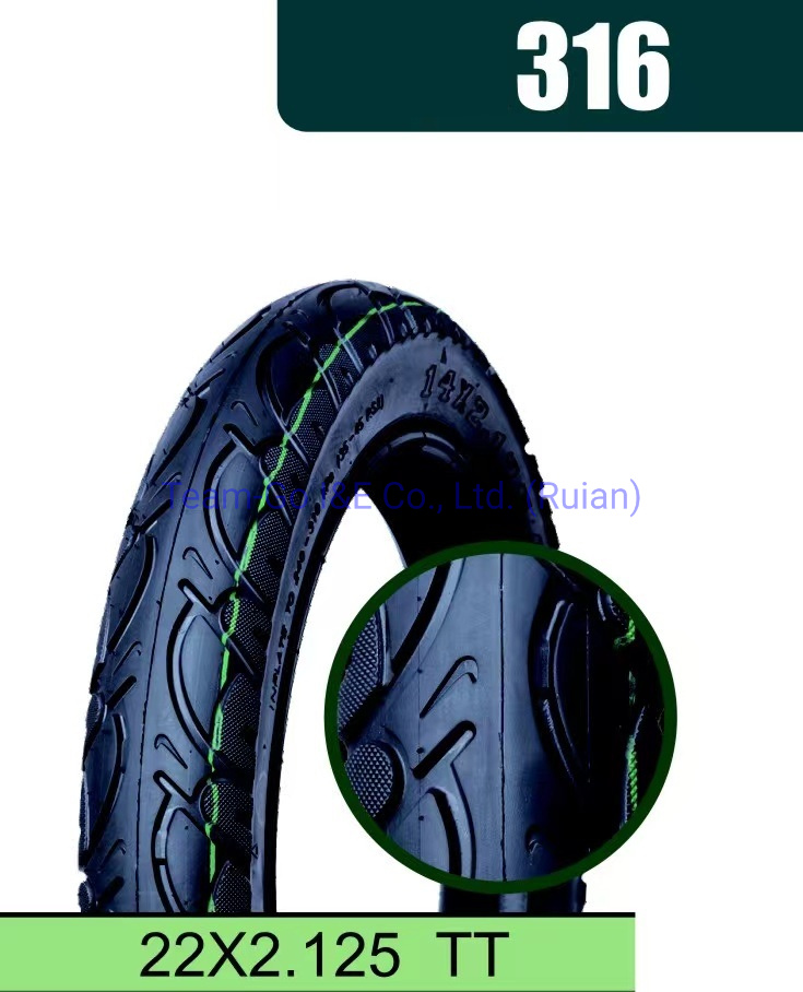 Electric Motorcycle Tyre with Size of 14X2.125/16X2.125/18X2.25/18X2.5/22X2.125